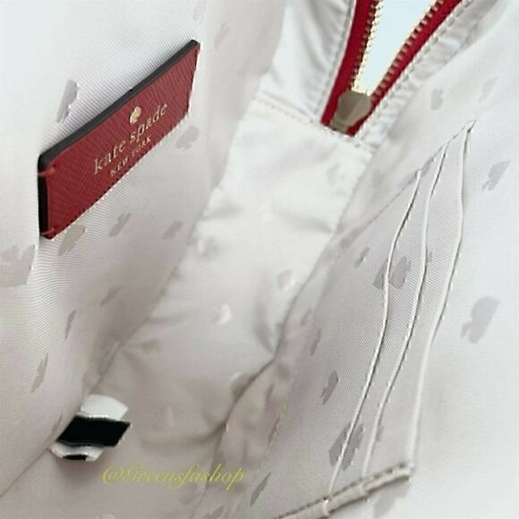 NWT Kate Spade Love Shack Heart Crossbody Purse Leather Candied Cherry Red - Picture 10 of 12